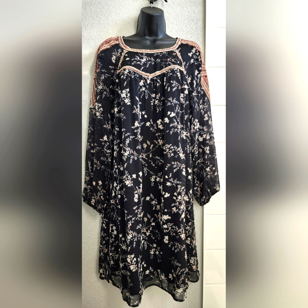 Daniel Rainn embroidered tunic dress